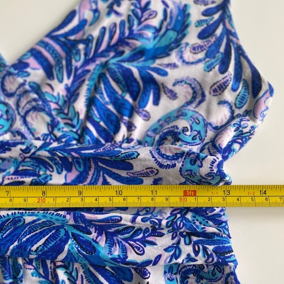 Lilly Pulitzer Medium M Bird Is The Word Sloane Maxi Dress Blue Coastal Beach - Picture 6 of 13